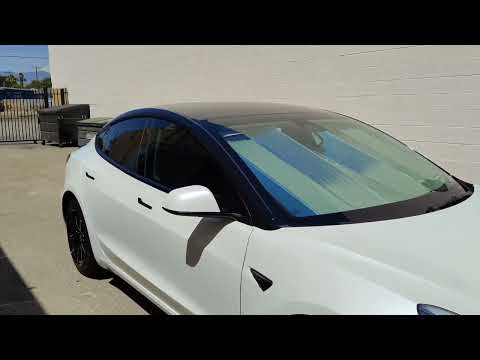 Tesbros Pillar Delete for Model 3 in Gloss Black