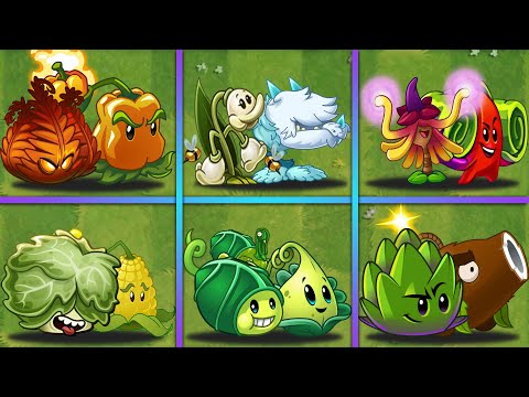 PvZ 2 | Random 6 Pair Team Plants - Who Will Win? - Team Plants Battlez