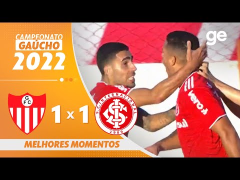 Gols e lances de Guarany de Bagé x Internacional