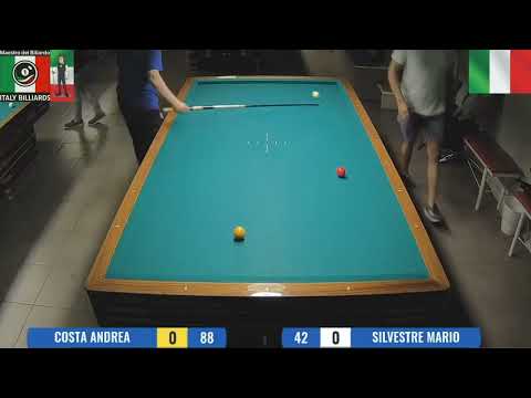 🎯 COSTA ANDREA vs SILVESTRE MARIO - Biliardo 5 Birilli - Parte 1 🏆🔥