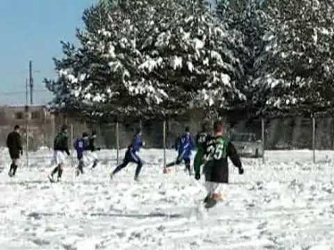 FK Auda - FK Jelgava pa sniegu (2007.g. rudens)