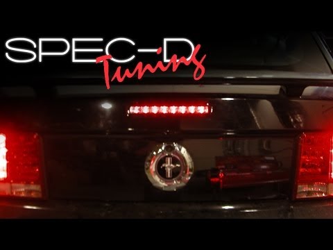 SPECDTUNING INSTALLATION VIDEO: 2005-2009 FORD MUSTANG 3RD BRAKE LIGHT