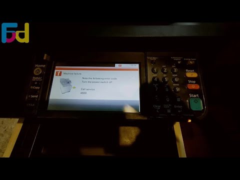 حل مشكلة كود الخطأ Call Service 4600 لطابعات وماكينات تصوير كيوسيرا