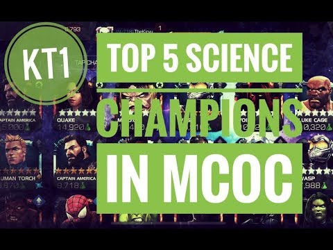 TOP 5 Science Champions In MCOC! - June 2019
