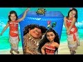 Disney Princess Moana IRL Biggest Surprise Box Opening Part 3 Moana Toys Maui Pua