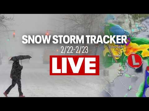 LIVE 🔴❄️ Tracking the blizzard: Snow radar, NYC webcams