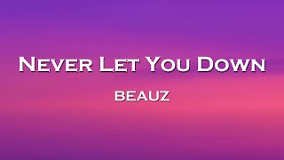 BEAUZ - Never Let You Down (Lyrics) feat. Miles Away, RYYZN