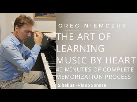 How to memorize a piece of music for piano? - Greg Niemczuk Tutorial - Process of memorization.