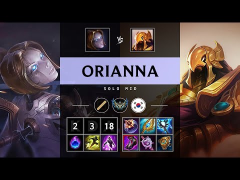 Orianna Mid vs Azir - KR Challenger Patch 25.14