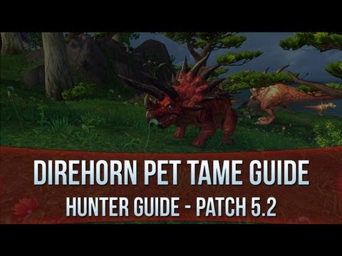 Direhorn Taming Guide - New Hunter's Pet in 5.2!