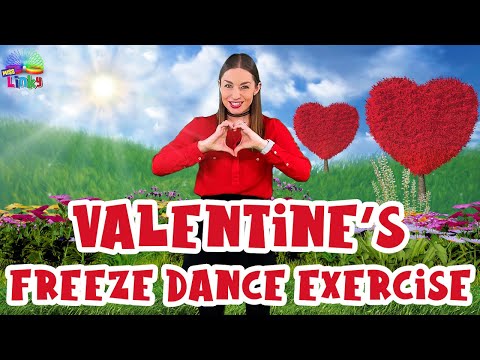 Valentine's Day Exercise Dance | Freeze Dance | Indoor PE Workout for kids