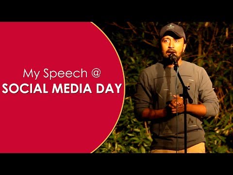 My Speech at World Social Media Day Hyderabad | FunPataka | A R Manohar | AlmostFun | Extra Shots Video