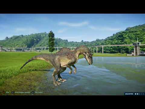 **Jurassic World Evolution: Spinoraptor vs Acrocanthosaurus**