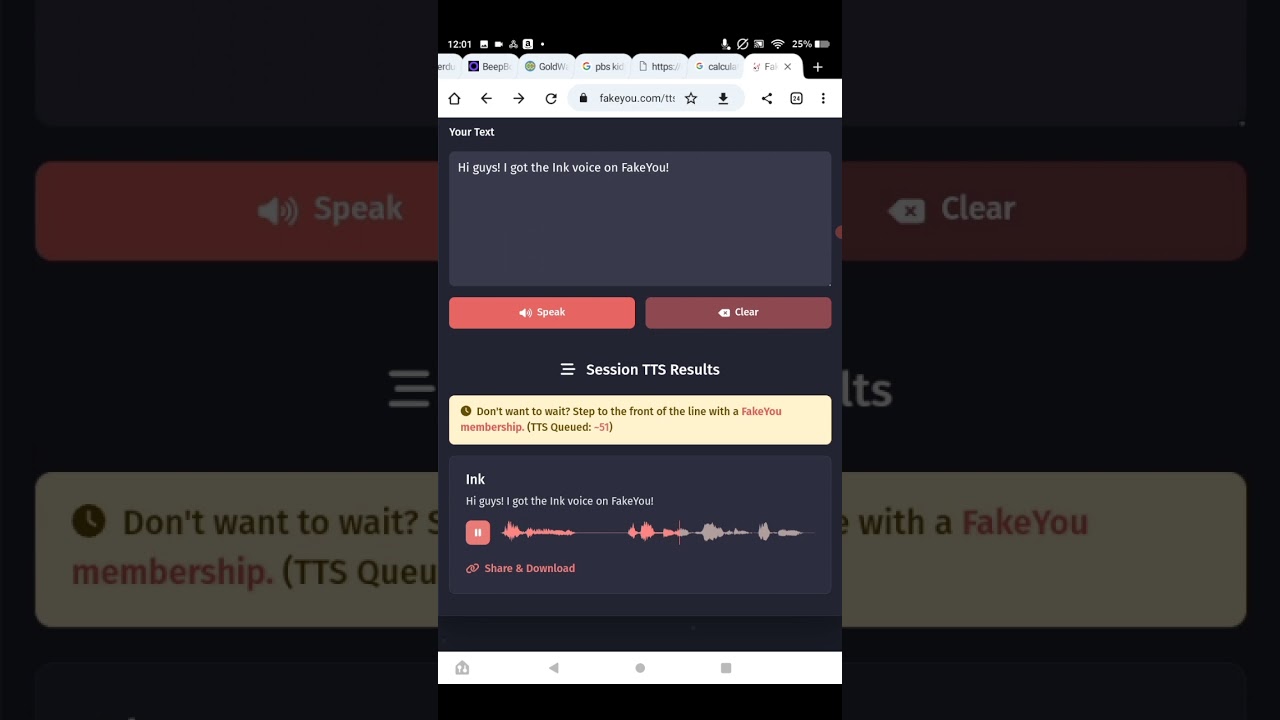Testing out ink voice on fakeyou