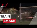 Terrifying train crash in Woy Woy | 7 News Australia