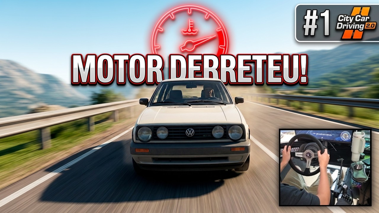 City Car Driving 2.0 - Acelerei tudo no GOLFÃO! #1