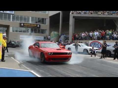 Richard Rawlings takes Dodge "Hellcat" for a ride | NHRA Denver