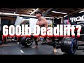 600lb Deadlift Attempt! | workout with Annie
