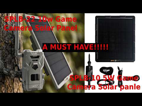 Spypoint SPLB-10 Compact Solar Panel with Heavy-Duty Mounting Arm Bundle (9 Items) video review thumbnail