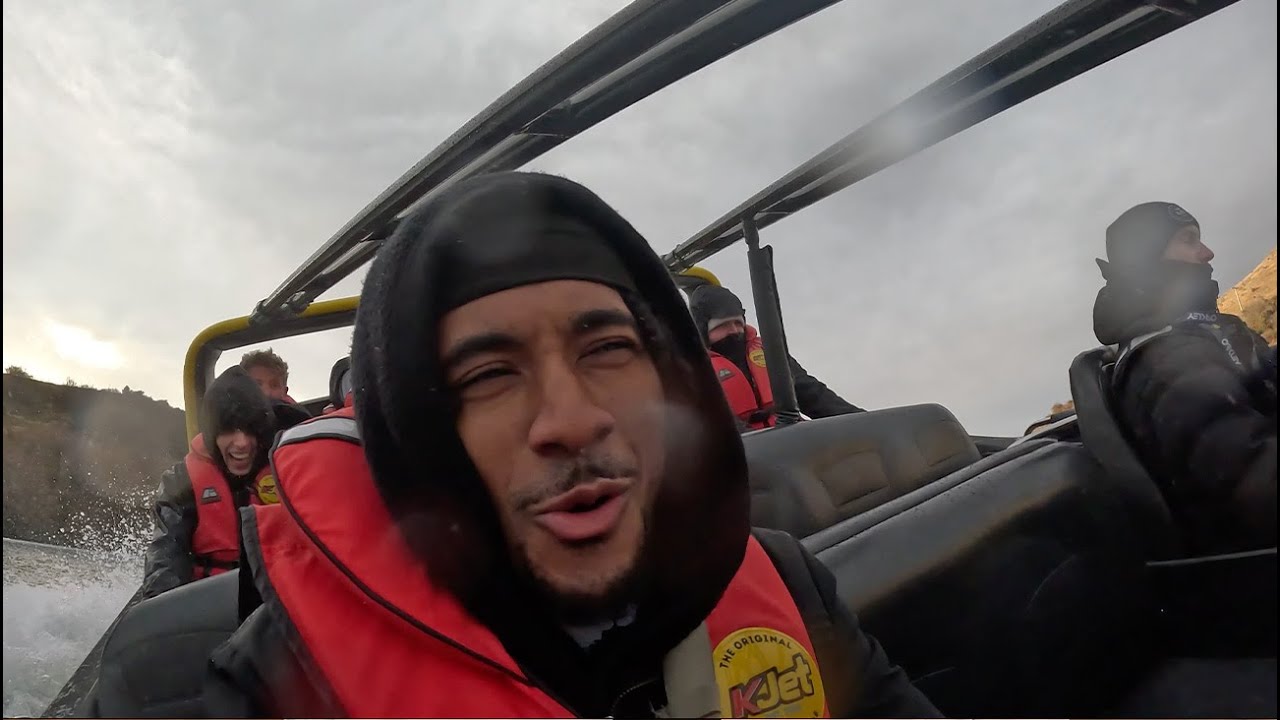 Join traveler on his thrill seeking experience of jet boating across Lake Wakatipu