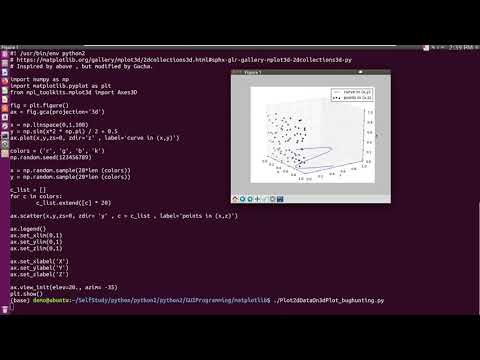 Python2 Matplotlib 2d Plot On 3d Plot Bug Hunting Valueerror Unknown Projection 3d