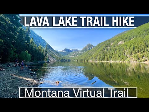 Lava Lake Trail Virtual Hike in Montana's Madison Range - Virtual Treadmill Walking Video
