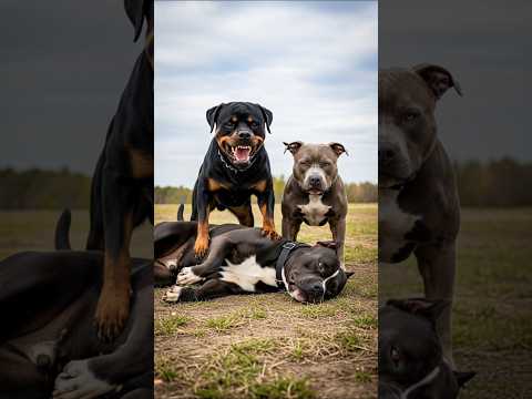 Pitbull and Rottweiler vs. Top 10 Strongest Dogs in the World #shorts #dog