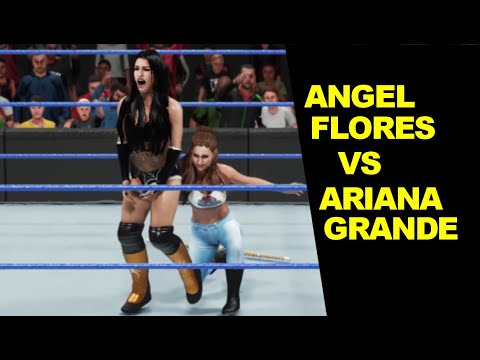 WWE 2K19 Angel Flores vs Ariana Grande - Extreme Rules