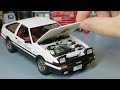 Takumi Fujiwara S Initial D Toyota AE86 Trueno Model Car Full Build Step By Step
