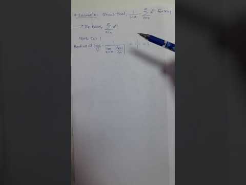 Lecture 57 Example of Convergence of Power Series