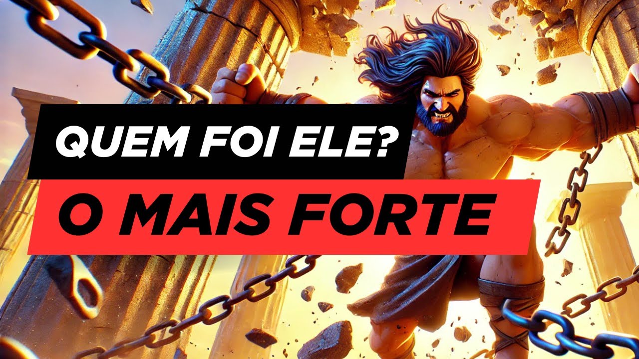 SANSÃO: O HOMEM MAIS FORTE DA BÍBLIA 💪✨ #historiaanimada #fé #bíblia #sansão #deus