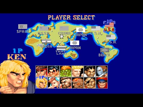 KEN Longplay: Street Fighter 2 Champion Edition ( Hardest ) - 4K 60 FPS
