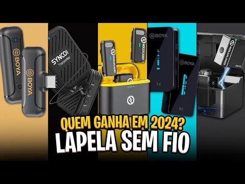 Os 5 Melhores MICROFONE DE LAPELA SEM FIO em 2024! ✅