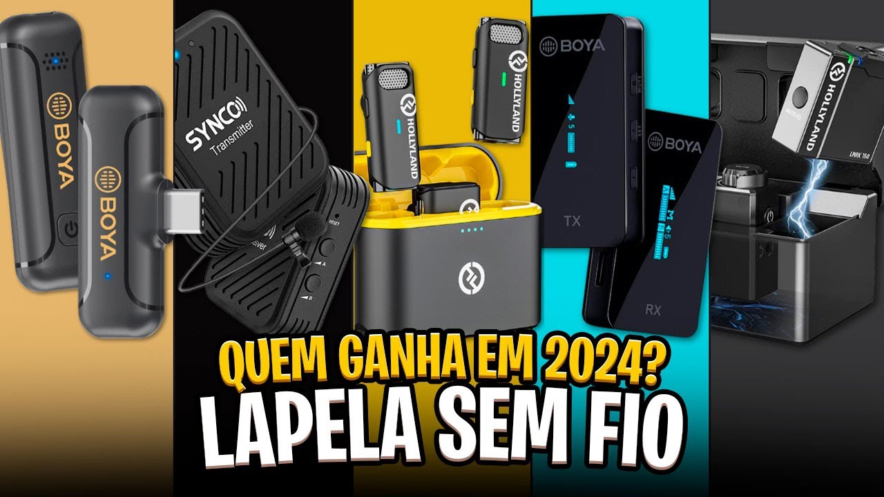 Os 5 Melhores MICROFONE DE LAPELA SEM FIO em 2024! ✅
