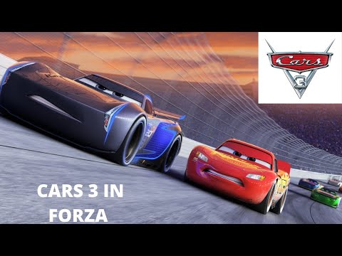 CARS 3 MOVIE CRASH IN FORZA 4 (ON BEACH)