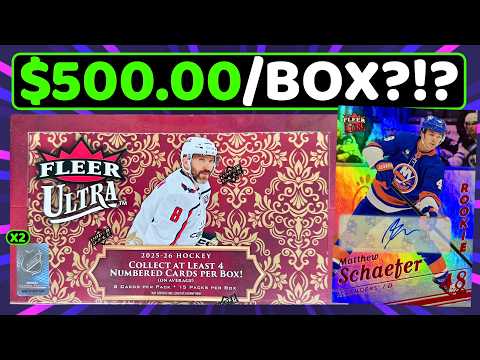 FLEER ULTRA is BACK and it's CRAZY! - 2025-26 Fleer Ultra Hockey Hobby Box Break x2