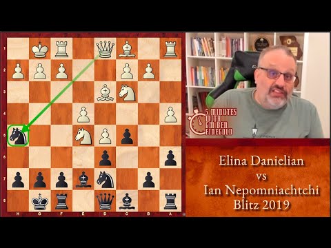 5 Minutes with GM Ben Finegold: Danielian vs Nepomniachtchi, Blitz 2019