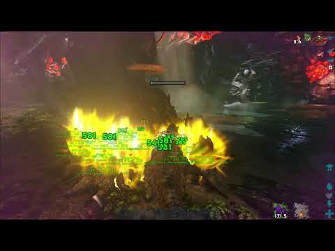 ARK Singleplayer. Solo Broodmother with mediocre Megatherium army.