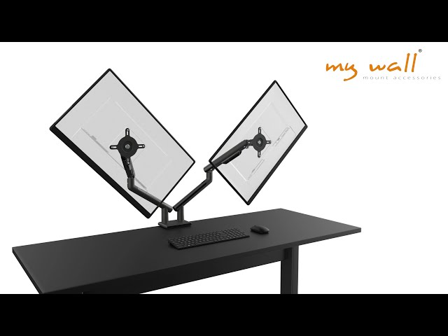 Vidéo teaser pour HL 23-2 L my wall - Vollbeweglicher Tischhalter mit Federsystem für 2 Flachbildschirme