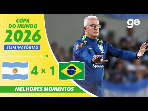 Gols e lances de Argentina x Brasil