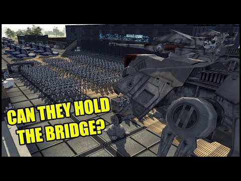 Can the CLONE ARMY Hold the BRIDGE? - Men of War: Star Wars Mod Battle Simulator
