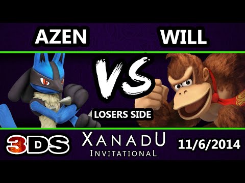 Xanadu Invitational - Azen (Lucario) Vs. Will (Donkey Kong) SSB3DS Bracket - Smash 4 3DS