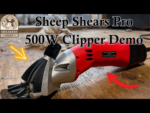 , title : 'Electric Shearing Sheep Clipper Review Demo of the Sheep Shears Pro 500 Watt 6 Speed Handpiece'