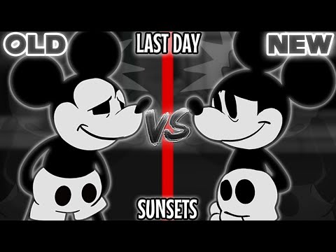 FNF': Wednesday's Infidelity Part 2 - Last Day + Sunsets (Old Vs New) (leaked build vs full release)