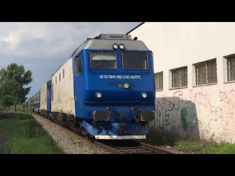 Dubla tractiune GM 962 / GM 1300 la intrare în Satu Mare