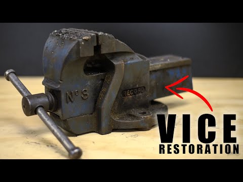 Destroyed Rusty Record Vice Restoration