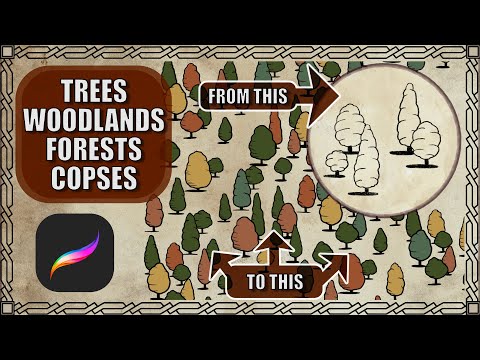 Easy Trick for Drawing Forests in Your Fantasy Maps
