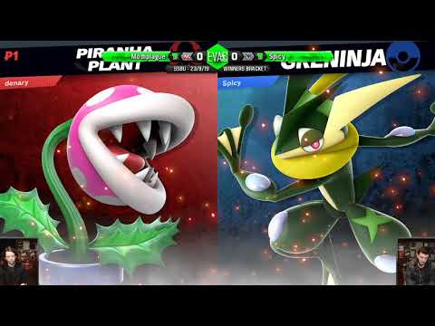 EVAC 23/8/19 - SSBU - Mothplague (Piranha Plant) vs Spicy (Greninja)