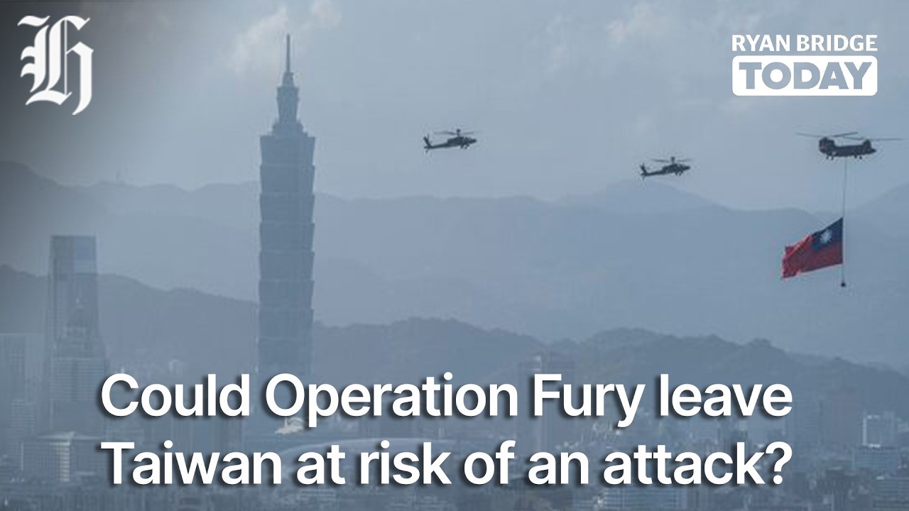 Could Operation Fury leave Taiwan at risk of an attack? | Ryan Bridge TODAY