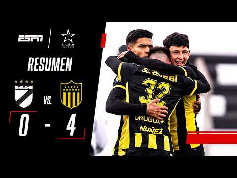 DOBLETE DE AREZO EN LA GOLEADA CONTUNDENTE DEL MANYA POR EL TORNEO | Danubio 0-4 Peñarol | RESUMEN